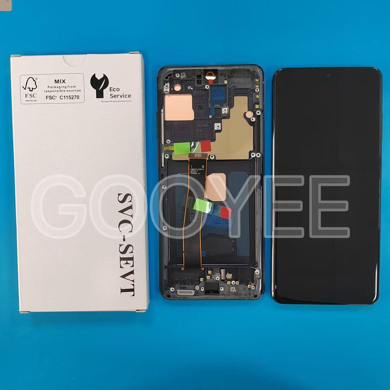 LCD DISPLAY FOR SAMSUNG S20ULTRA GALAXY G988F BLACK WITH FRAME OLED