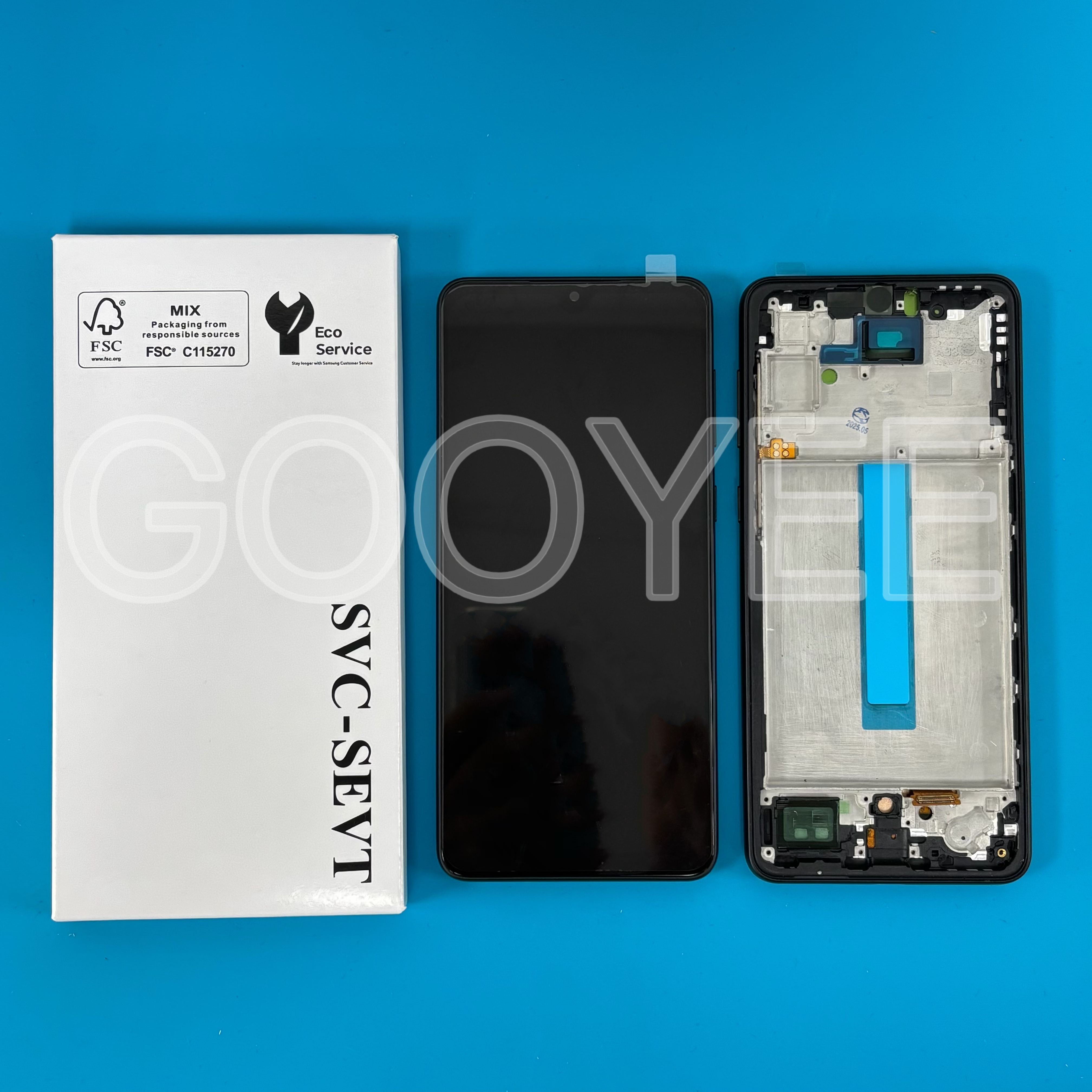LCD DISPLAY FOR SAMSUNG A336 GALAXY A33 5G BLACK WITH FRAME TFT