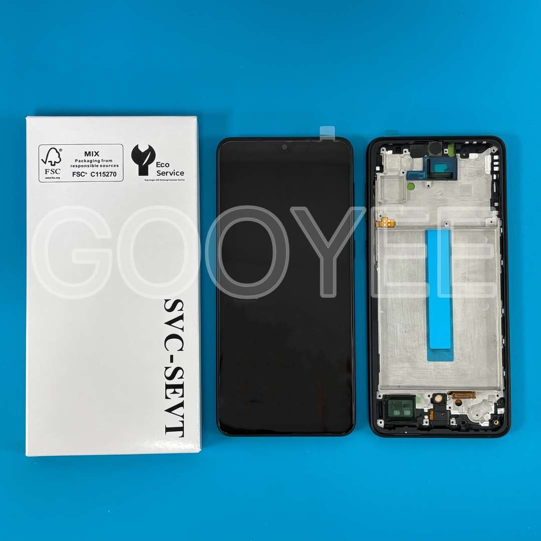 LCD DISPLAY FOR SAMSUNG A336 GALAXY A33 5G BLACK WITH FRAME TFT