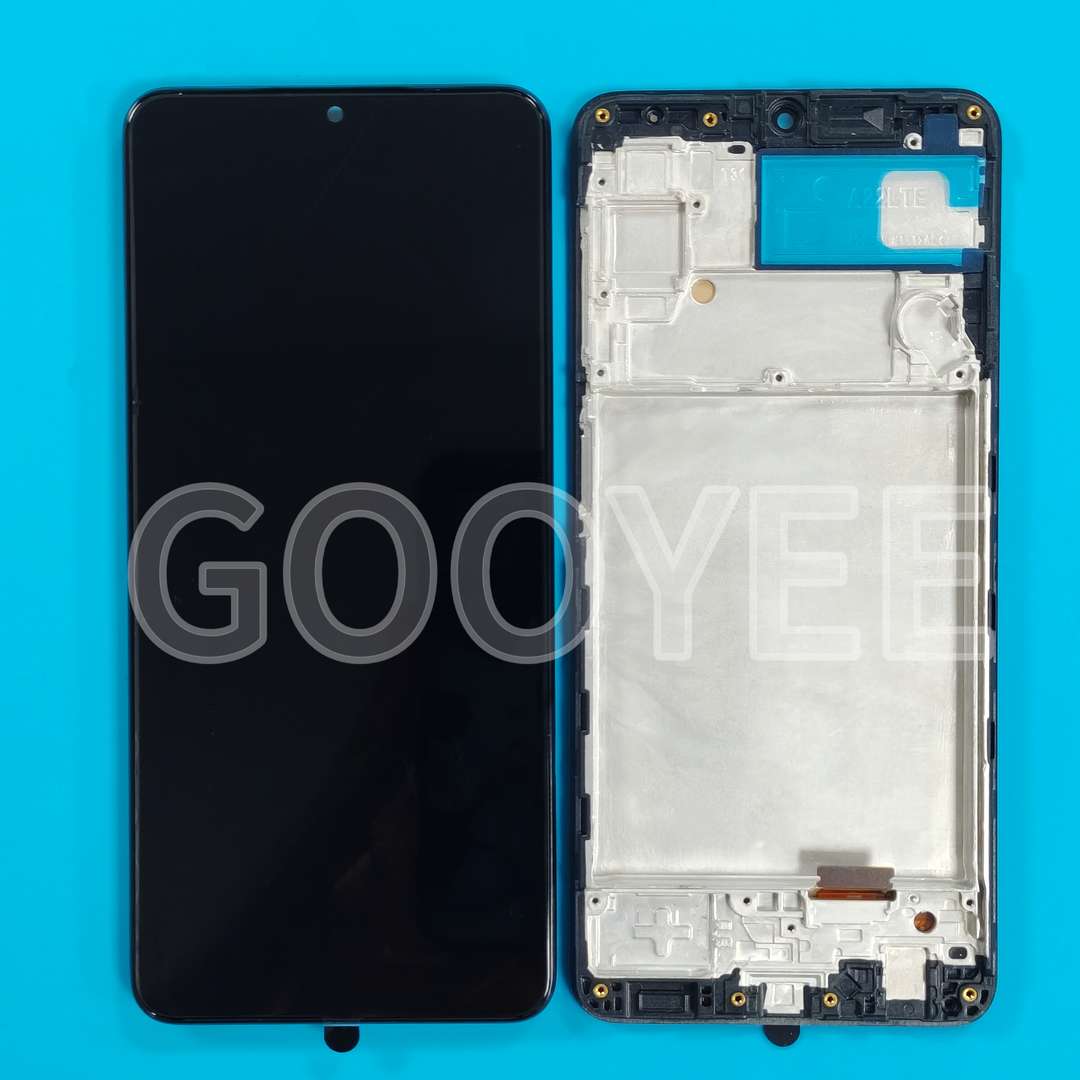LCD DISPLAY FOR SAMSUNG A22 GALAXY A225 BLACK WITH FRAME OLED