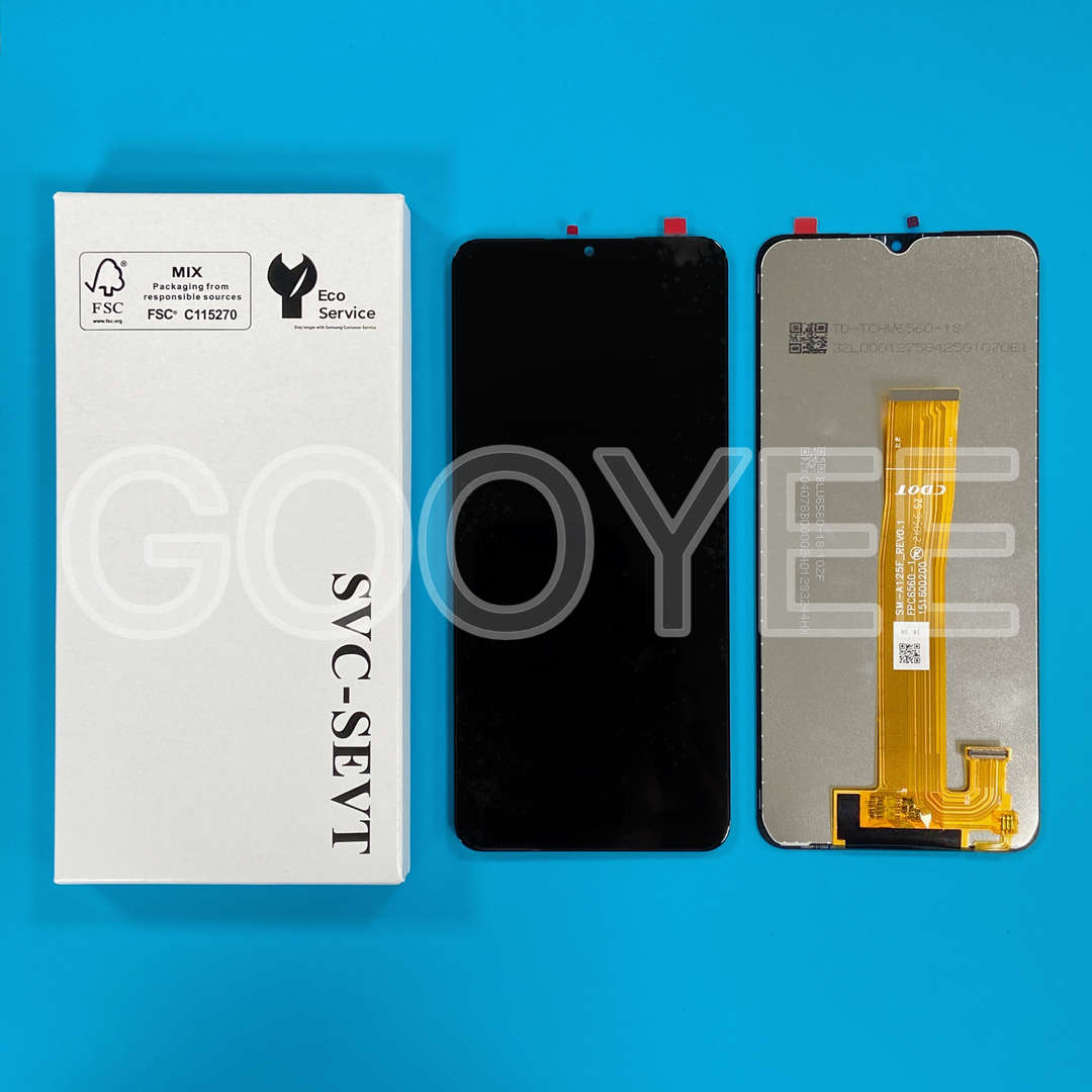 LCD DISPLAY FOR SAMSUNG A125 GALAXY A12 BLACK ORG