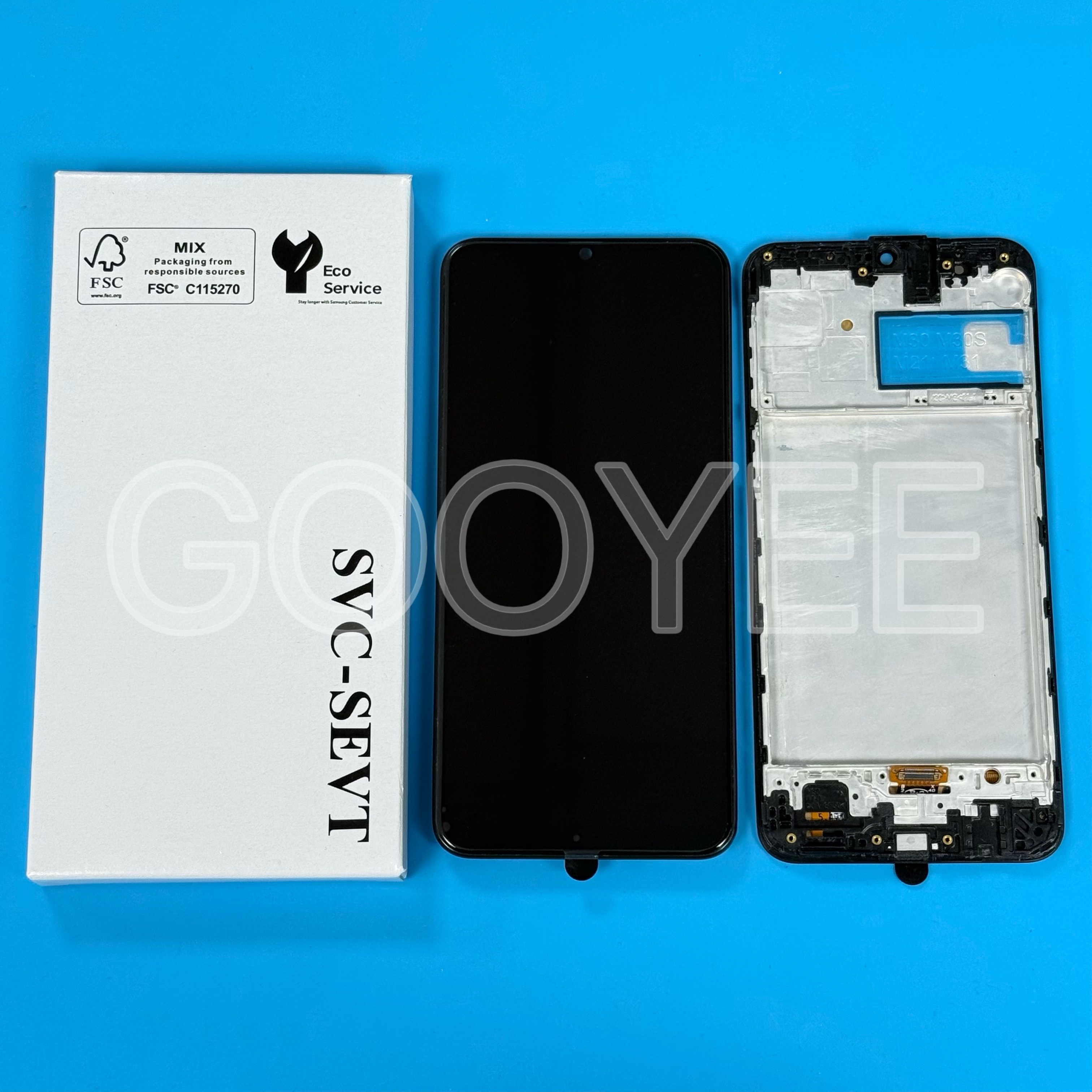 LCD DISPLAY FOR SAMSUNG M30 GALAXY M305 BLACK WITH FRAME OLED