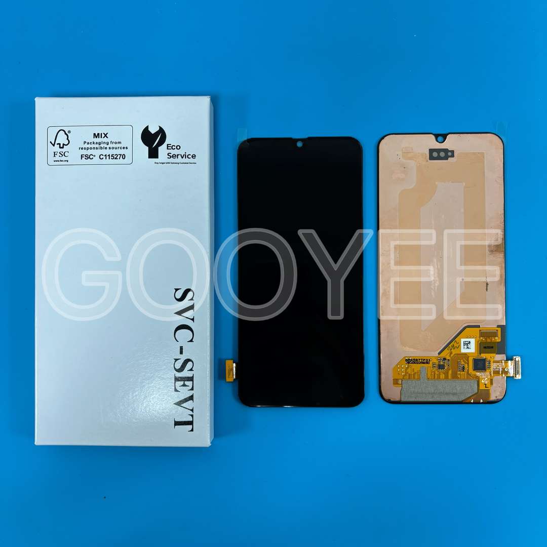 LCD DISPLAY FOR SAMSUNG A405 GALAXY A40 BLACK CHANGE GLASS ORIGINAL
