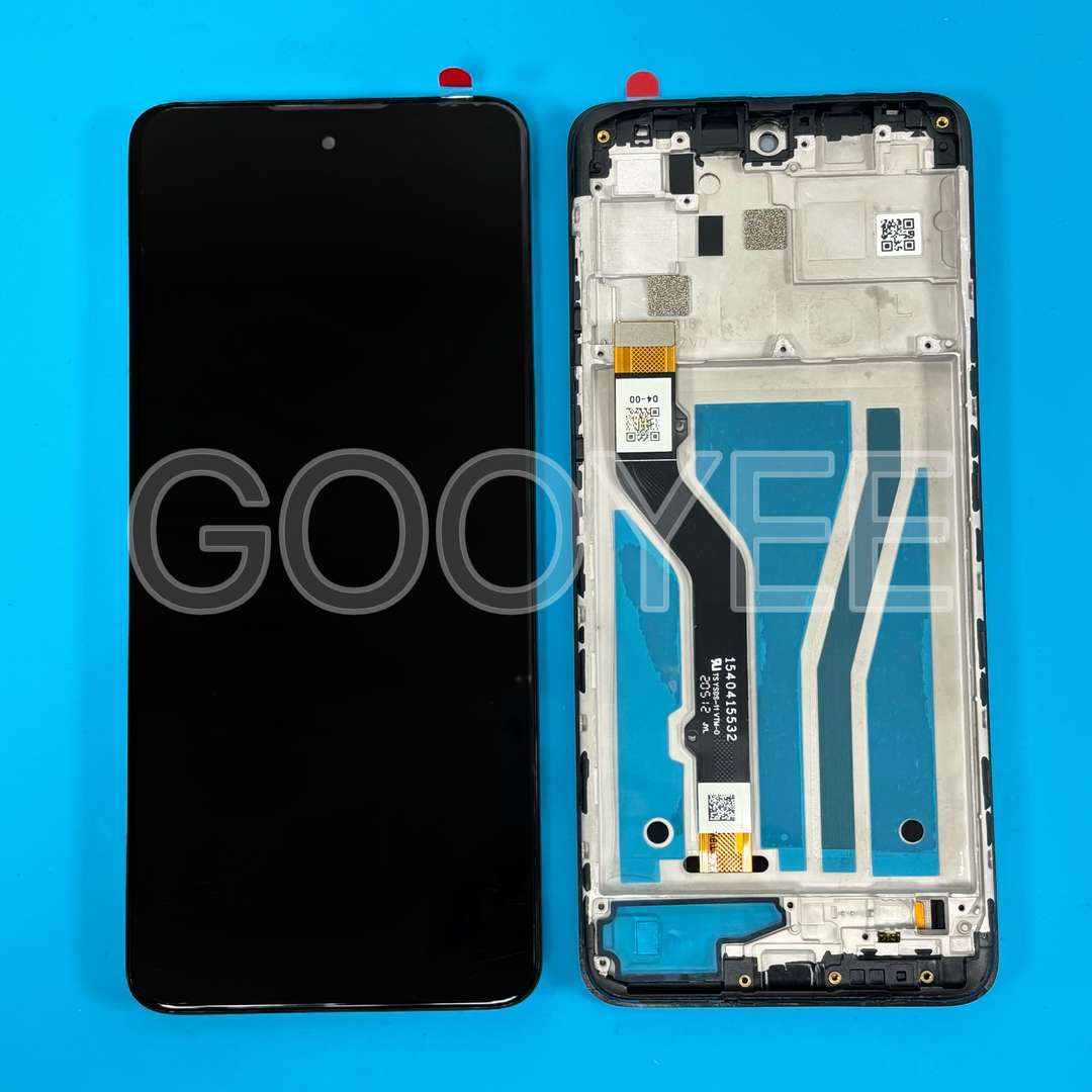 LCD DISPLAY MOTOROLA MOTO G60 BLACK WITH FRAME ORG