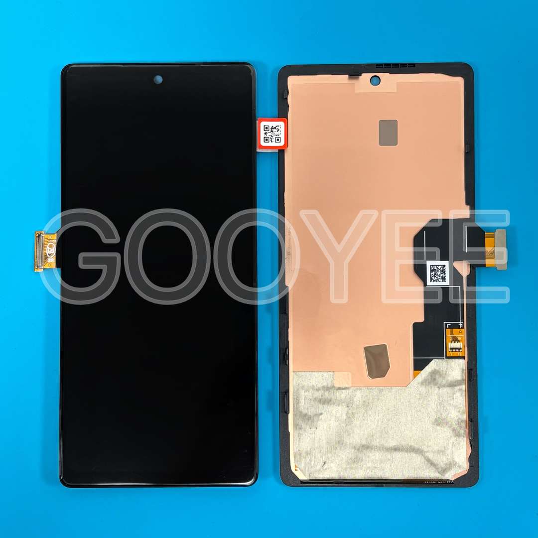LCD DISPLAY FOR GOOGLE PIXEL 6A BLACK WITH FRAME OLED
