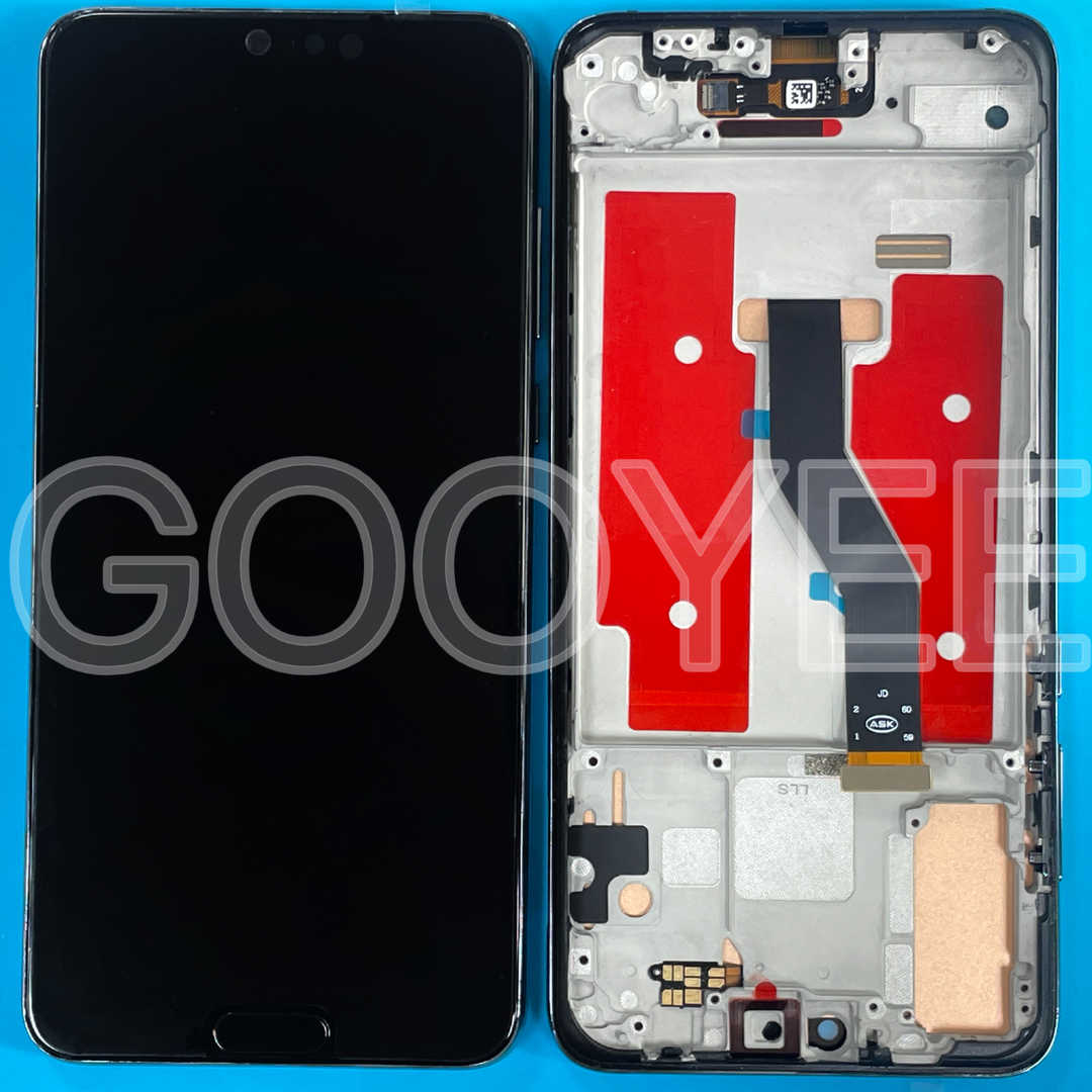 LCD DISPLAY FOR HUAWEI P20 PRO BLACK WITH FRAME TFT