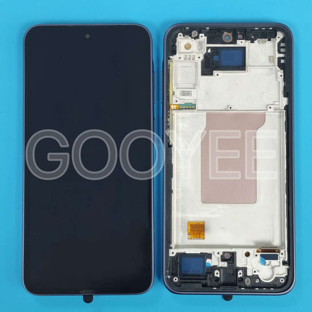 LCD DISPLAY FOR SAMSUNG A35 GALAXY A356 BLACK WITH FRAME OLED 