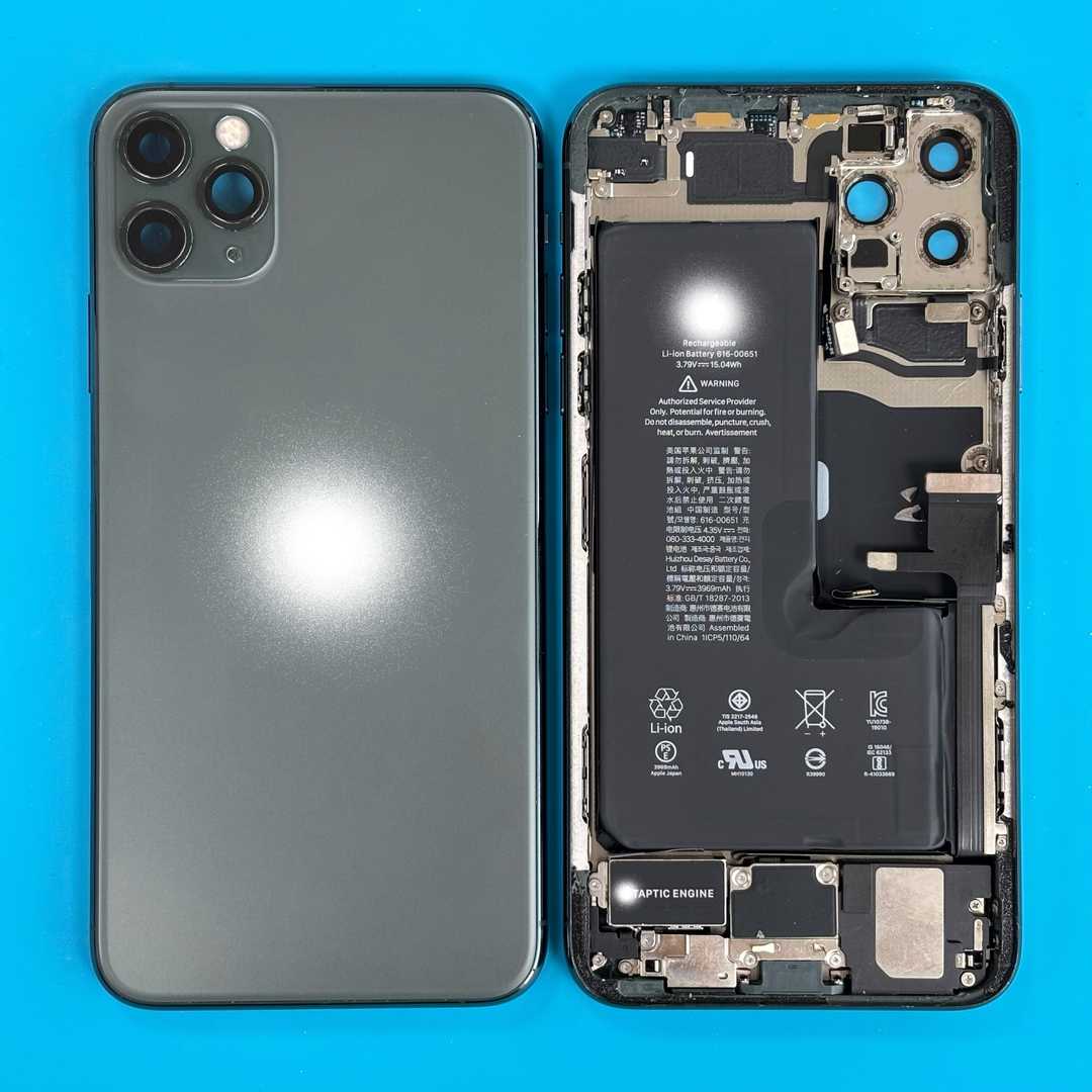  HOUSING FOR IPHONE 11 PRO MAX ORG GREEN WITH BATTERY