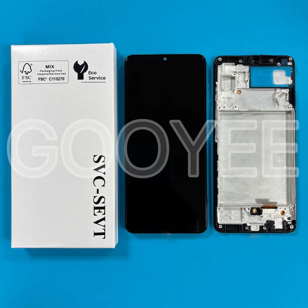 LCD DISPLAY FOR SAMSUNG A325 GALAXY A32 4G BLACK WITH FRAME TFT