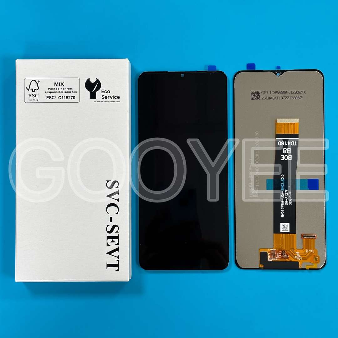 LCD DISPLAY FOR SAMSUNG A127 GALAXY A12 BLACK ORG