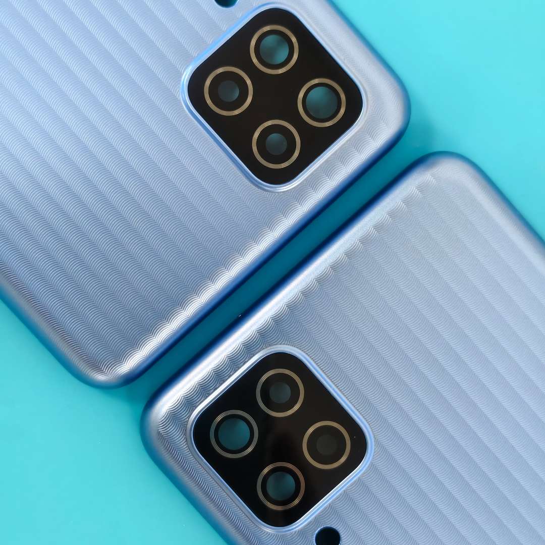 BACK PART WITH CAMERA GLASS FOR SAMSUNG M12 MOONLIGHT BLUE ORG
