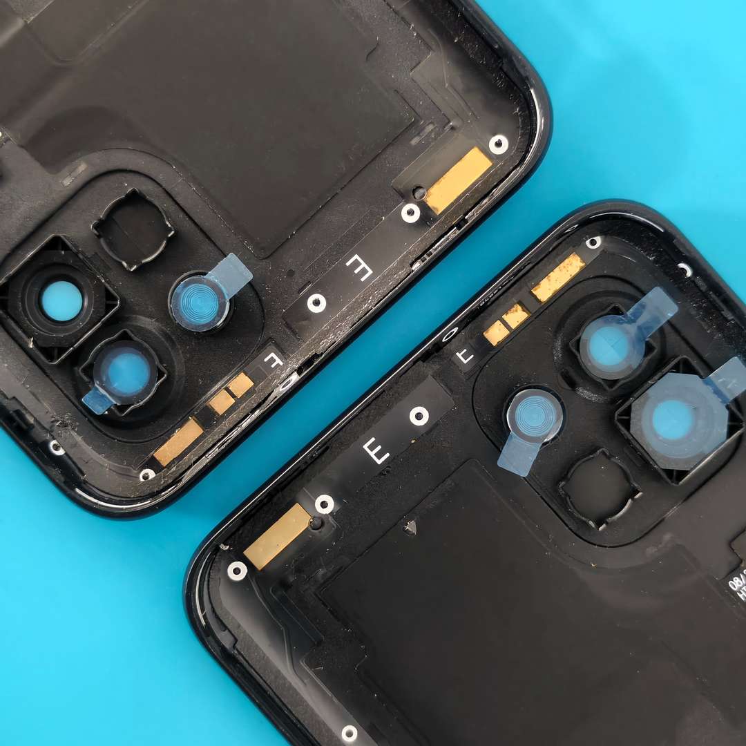 BACK PART WITH CAMERA GLASS FOR SAMSUNG A03 MOONLIGHT BLACK ORG