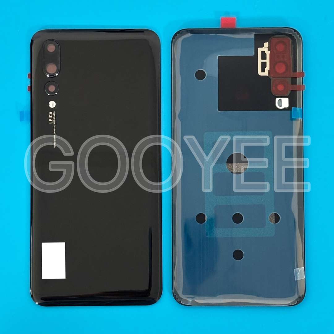 BACK PART WITH CAMERA GLASS FOR HUAWEI P20 PRO BLACK ORG