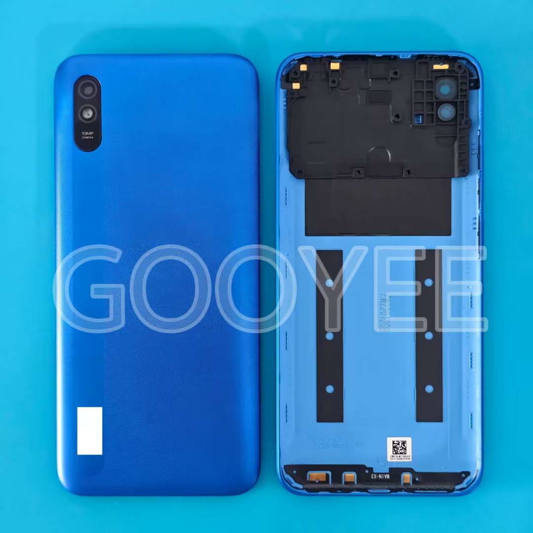 BACK PART WITH CAMERA GLASS FOR REDMI 9A MOONLIGHT BLUE ORG