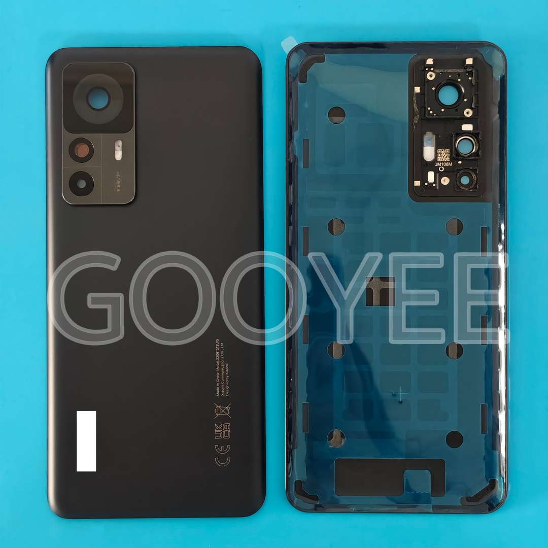 BACK PART WITH CAMERA GLASS FOR XIAOMI MI 12T MOONLIGHT BLACK ORG