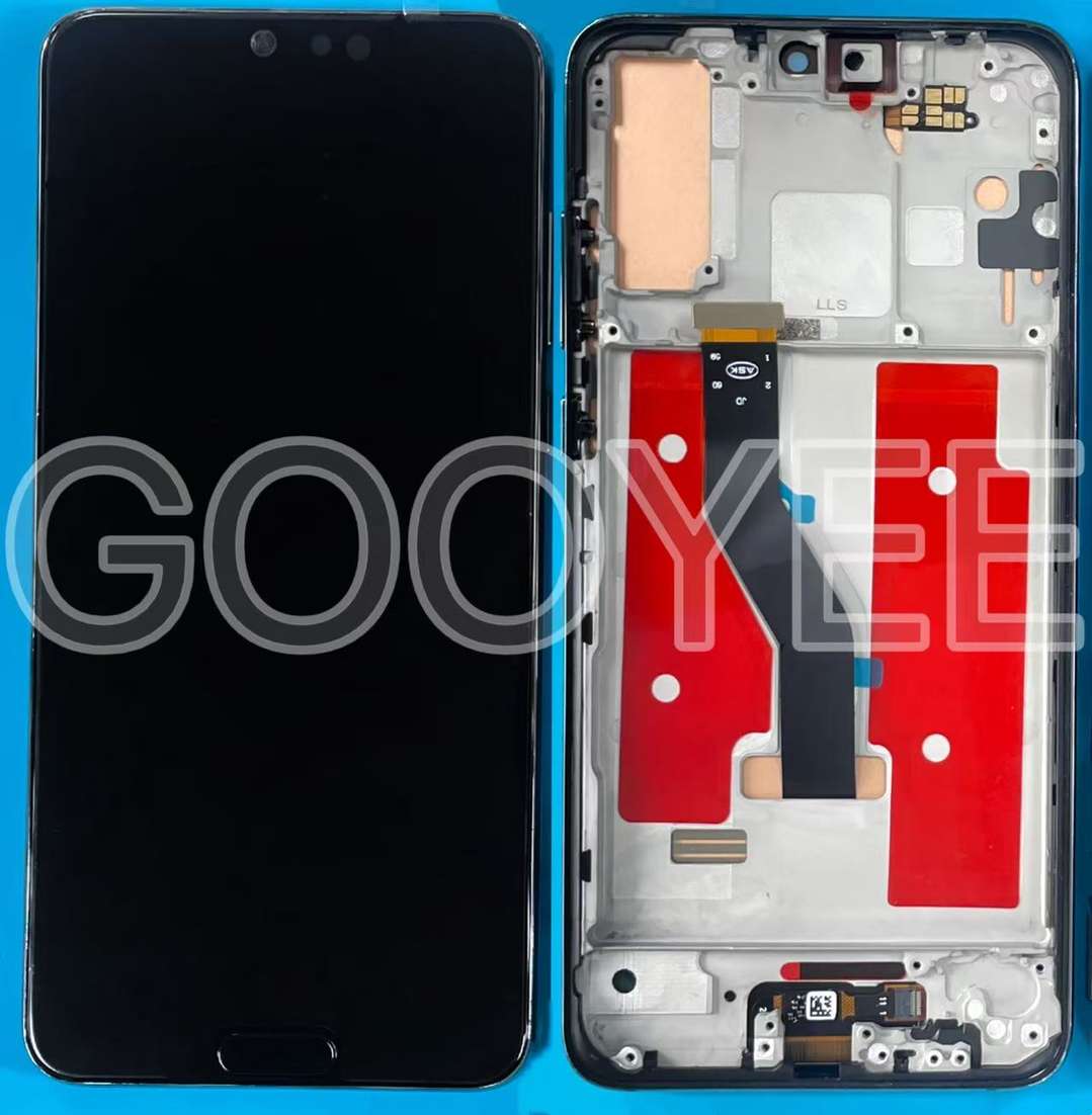 LCD DISPLAY FOR HUAWEI P20 PRO BLACK WITH FRAME TFT