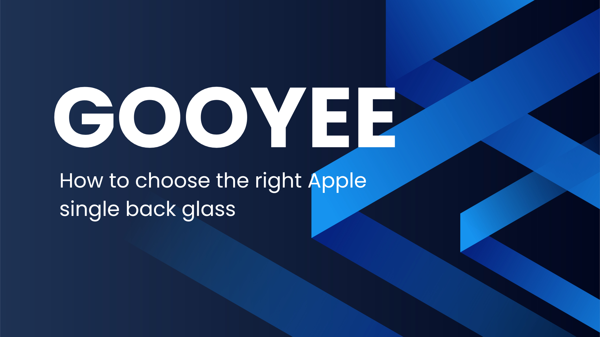 How to choose the right Apple single back glass