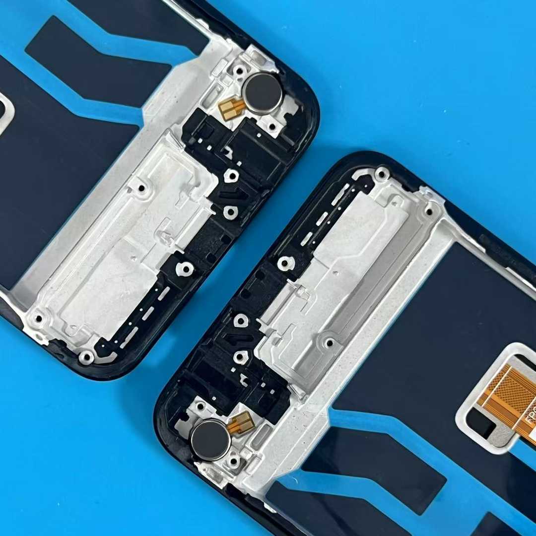 LCD DISPLAY FOR OPPO REALME C21Y BLACK WITH FRAME ORG