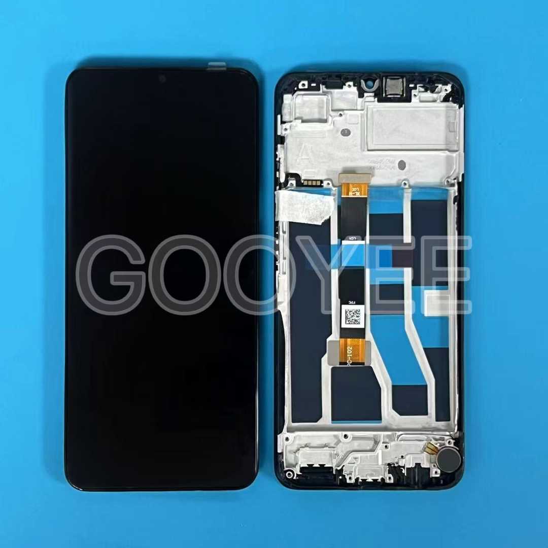 LCD DISPLAY FOR OPPO REALME C51 BLACK WITH FRAME ORG