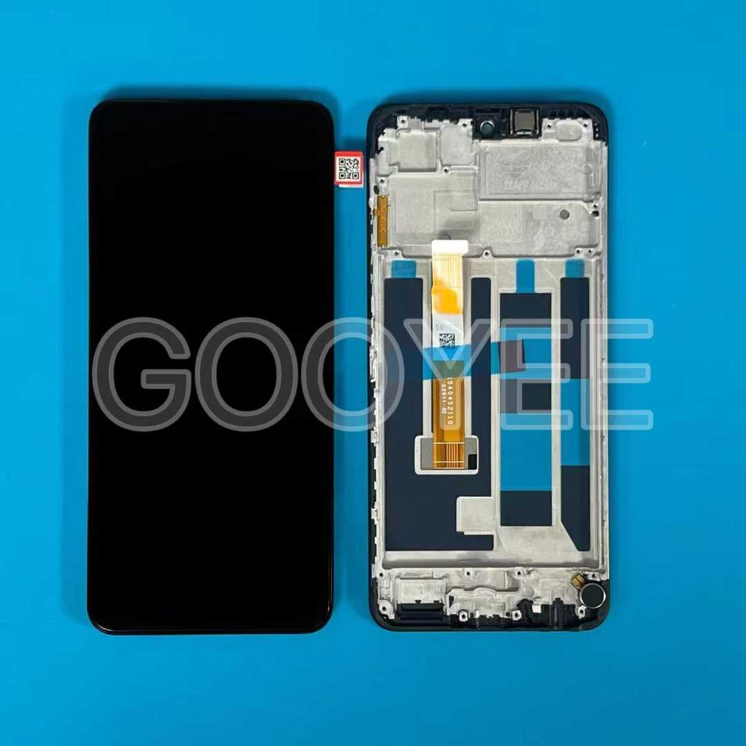 LCD DISPLAY FOR OPPO REALME C55 BLACK WITH FRAME ORG