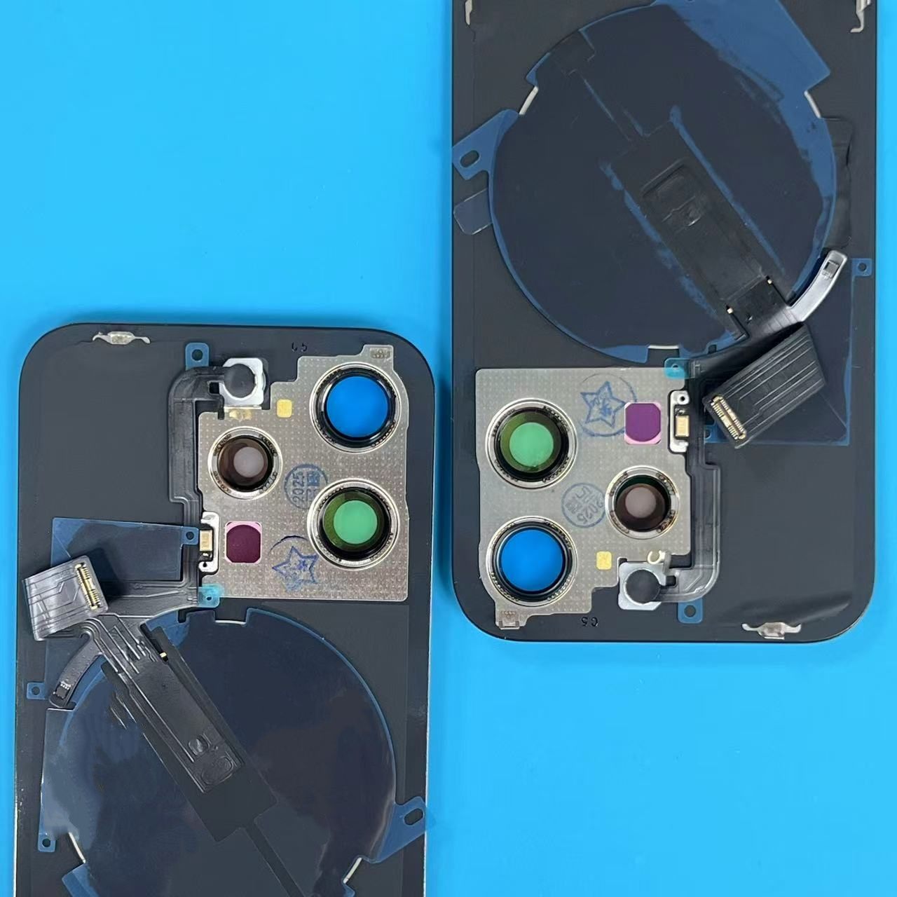 BACK PART FOR IPHONE 15 PRO  BLACK WITH NFC FLEX ORG
