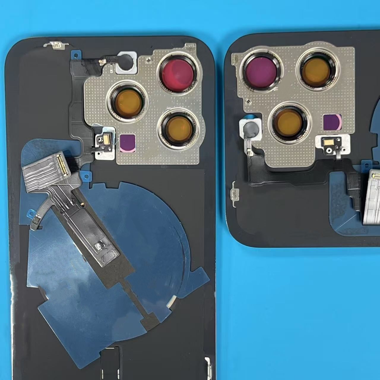 BACK PART FOR IPHONE 15 PRO MAX BLACK WITH NFC FLEX ORG