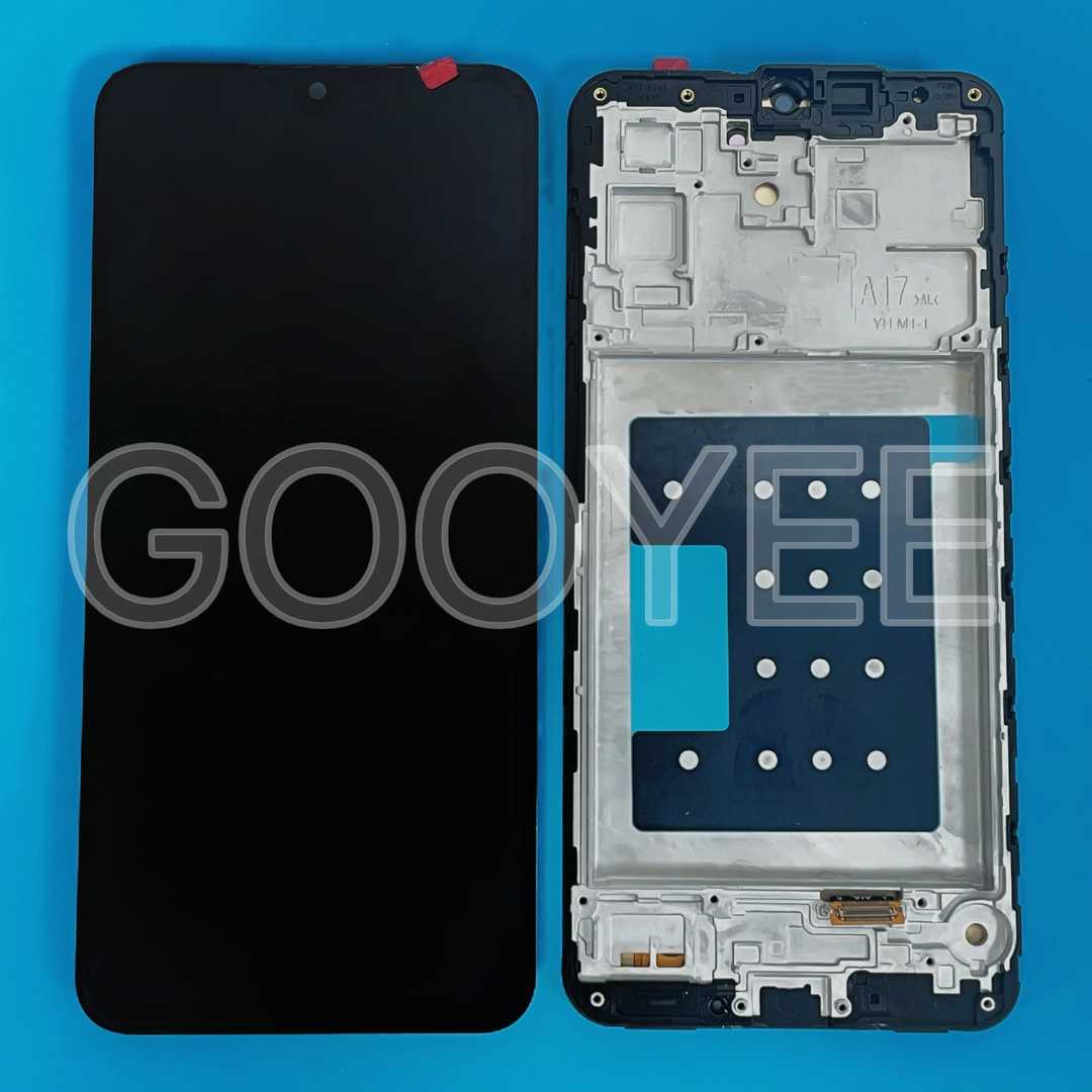 LCD DISPLAY FOR SAMSUNG A17 BLACK WITH FRAME OLED FULL SIZE