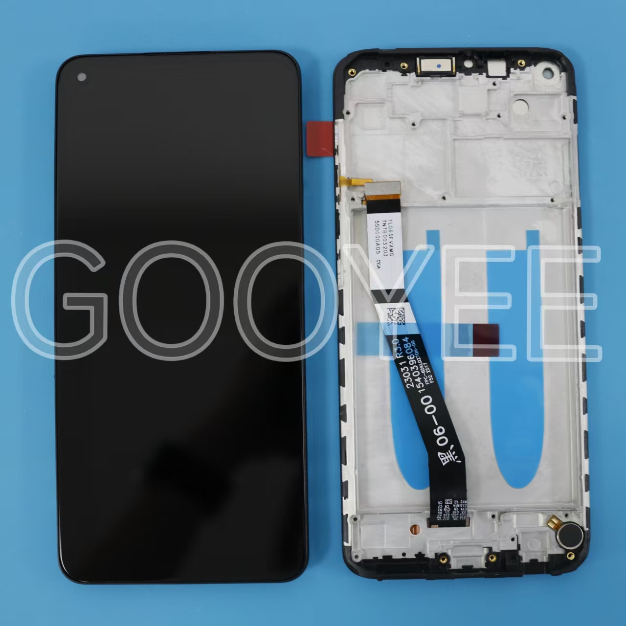 LCD DISPLAY FOR REDMI NOTE 9 BLACK WITH FRAME ORG