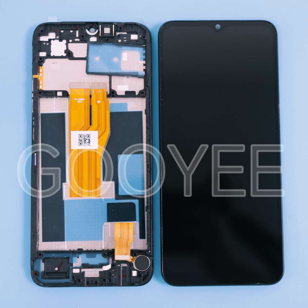 LCD DISPLAY FOR OPPO REALME C33  BLACK WITH FRAME ORG
