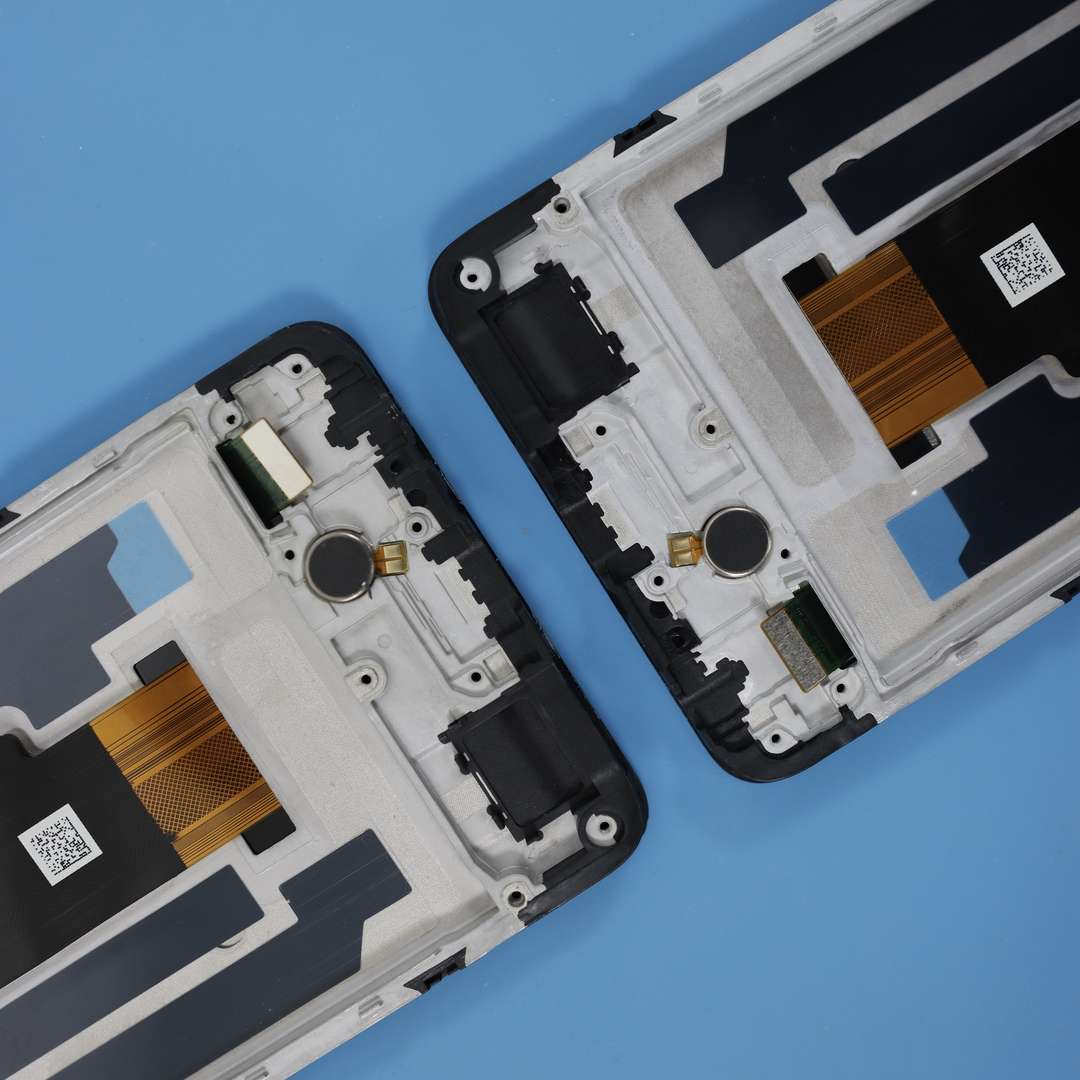 LCD DISPLAY FOR TECNO SPARK 30 BLACK WITH FRAME ORG