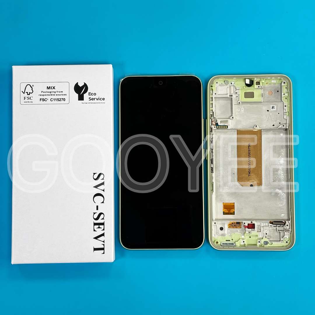 LCD DISPLAY FOR SAMSUNG A546 GALAXY A54 5G GREEN WITH FRAME ORIGINAL CHANGE GLASS