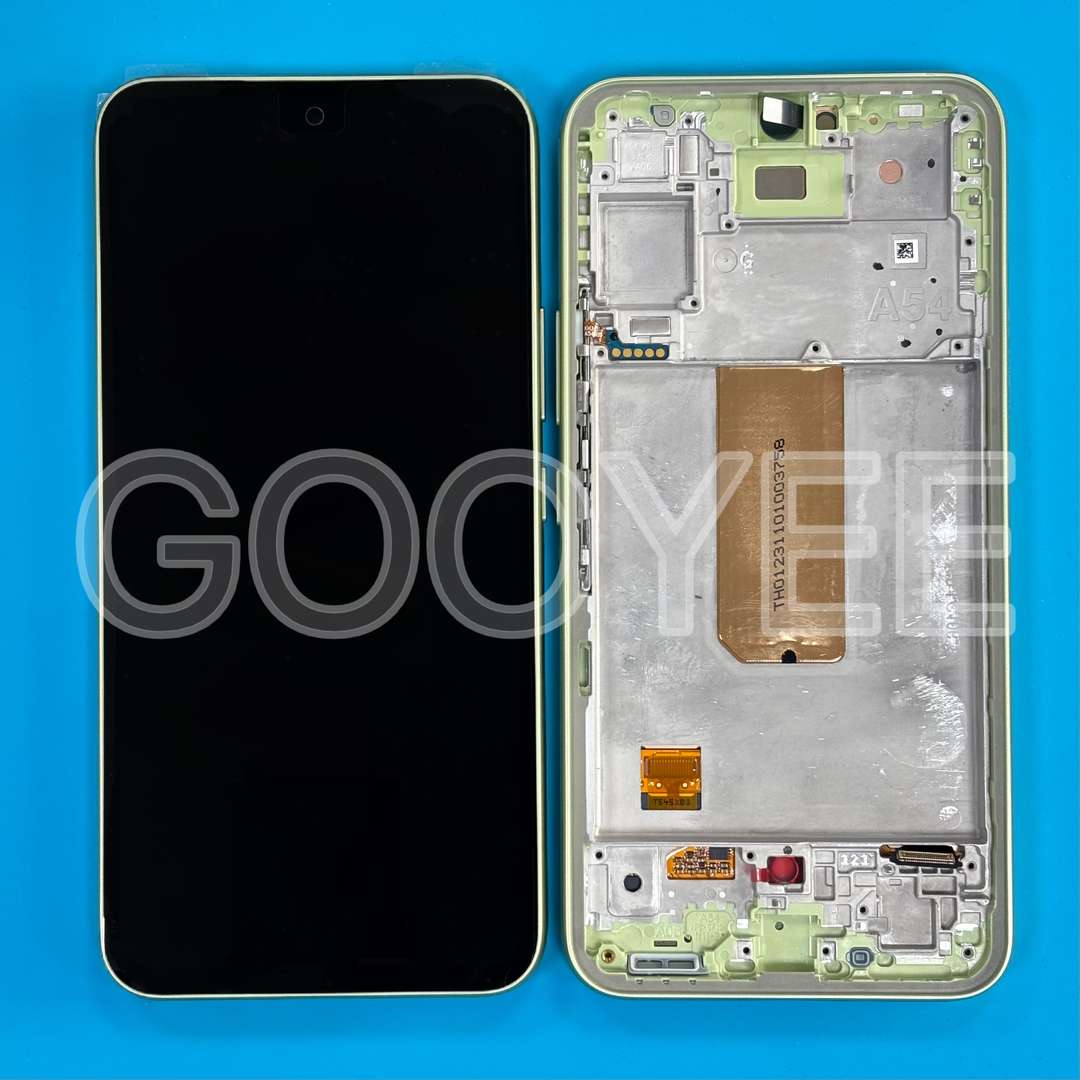 LCD DISPLAY FOR SAMSUNG A546 GALAXY A54 5G GREEN WITH FRAME ORIGINAL CHANGE GLASS