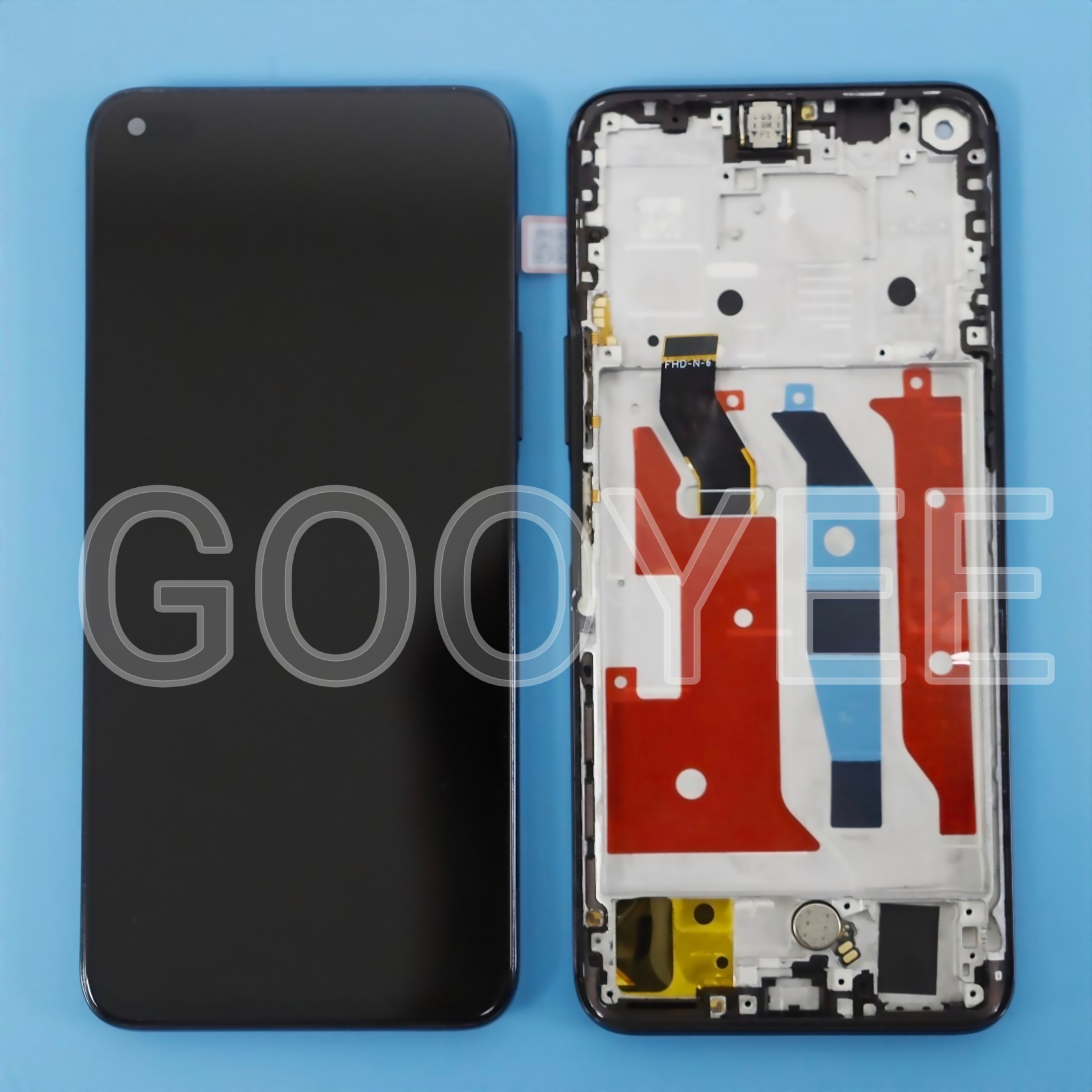 LCD DISPLAY FOR HUAWEI NOVA 8I BLACK WITH FRAME ORG