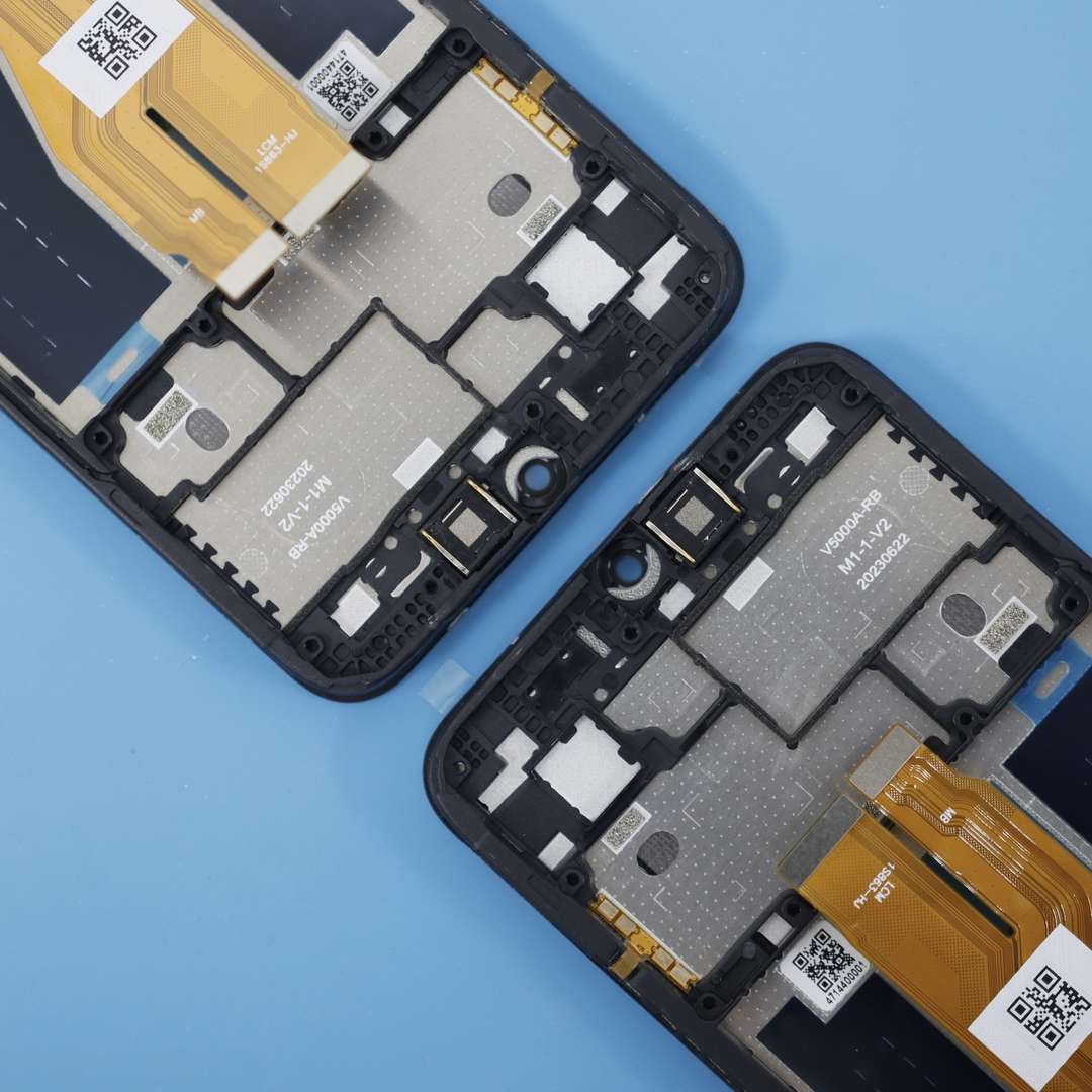 LCD DISPLAY FOR OPPO REALME C30S BLACK WITH FRAME ORG