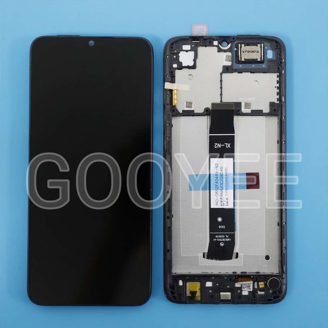 LCD DISPLAY FOR REDMI A1+ BLACK WITH FRAME ORG