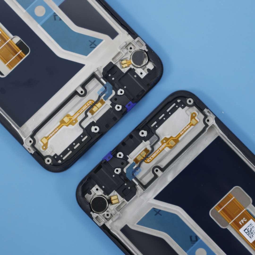 LCD DISPLAY FOR OPPO REALME C20Y BLACK WITH FRAME ORG