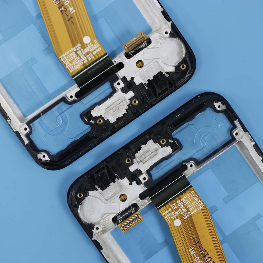 LCD DISPLAY FOR SAMSUNG A03S BLACK WITH FRAME ORG