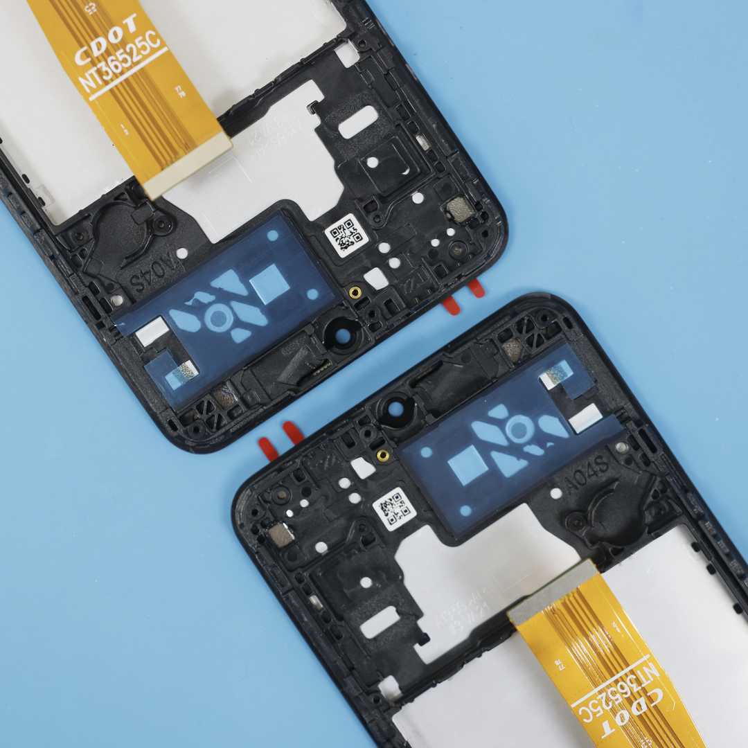 LCD DISPLAY FOR SAMSUNG A04S BLACK WITH FRAME ORG