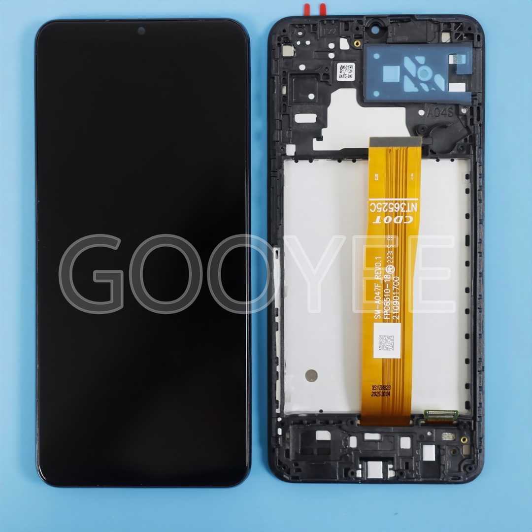 LCD DISPLAY FOR SAMSUNG A04S BLACK WITH FRAME ORG