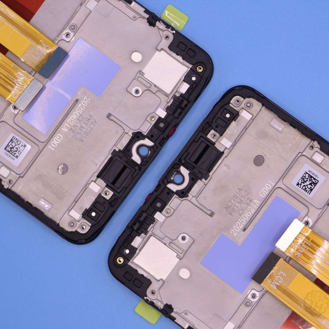 LCD DISPLAY FOR SAMSUNG A07 GALAXY A075 BLACK WITH FRAME FULL ORG