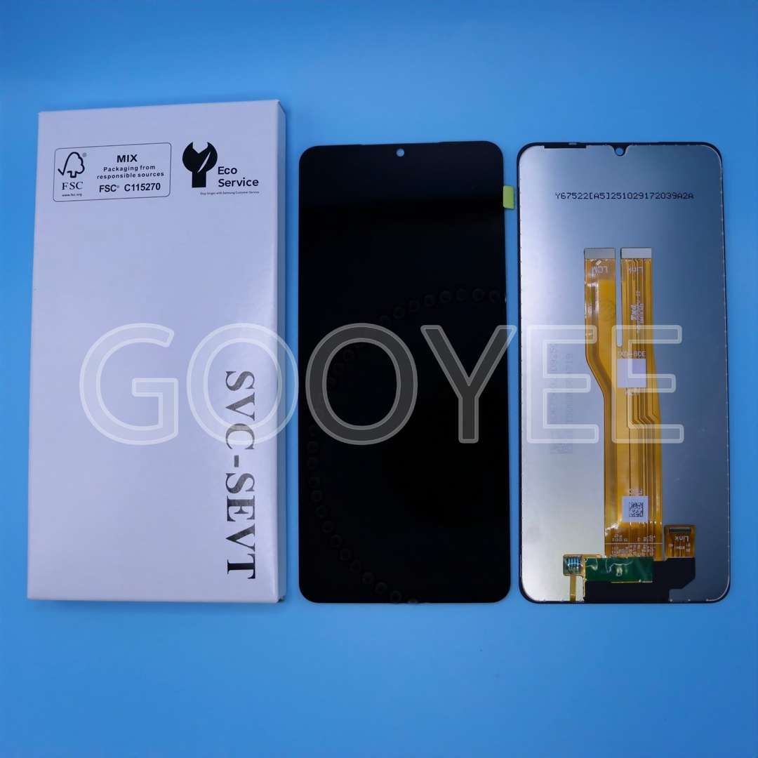 LCD DISPLAY FOR SAMSUNG A07 GALAXY A075 BLACK FULL ORG