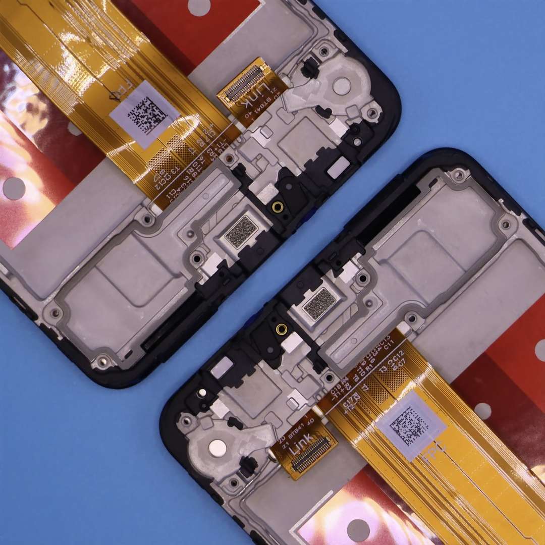 LCD DISPLAY FOR SAMSUNG A07 GALAXY A075 BLACK WITH FRAME FULL ORG