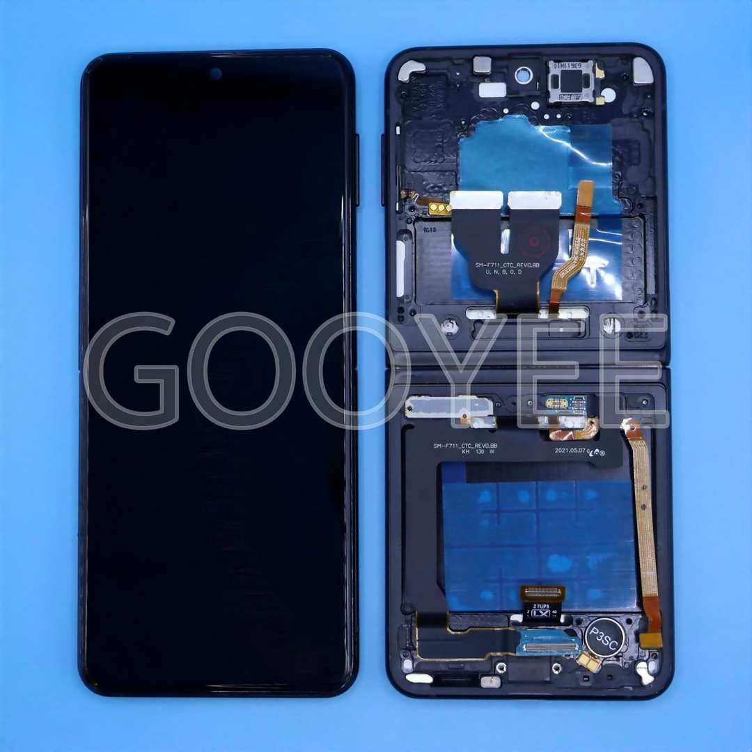 LCD DISPLAY FOR SAMSUNG Z FLIP3 GALAXY F711 BLACK WITH FRAME TFT
