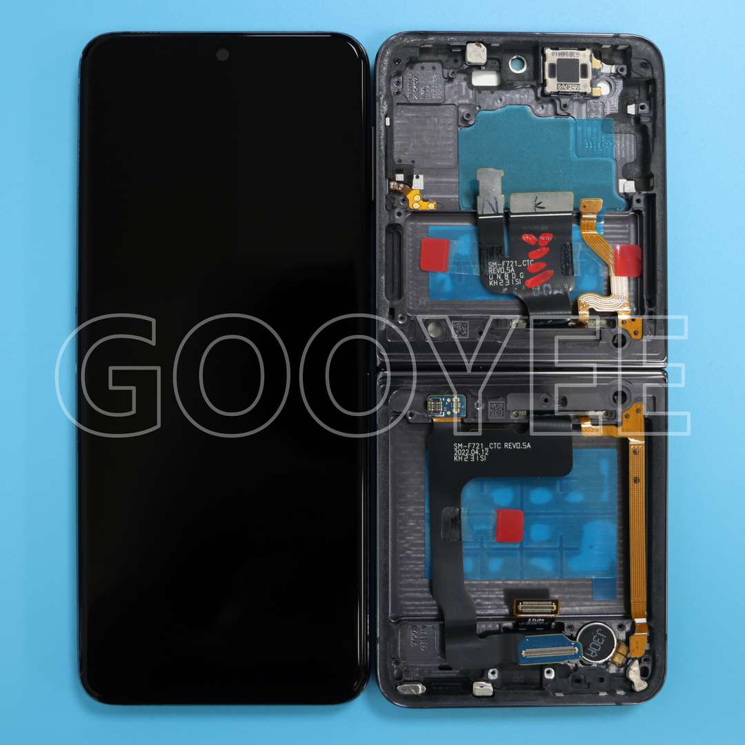 LCD DISPLAY FOR SAMSUNG Z FLIP 4 GALAXY F721 BLACK WITH FRAME TFT