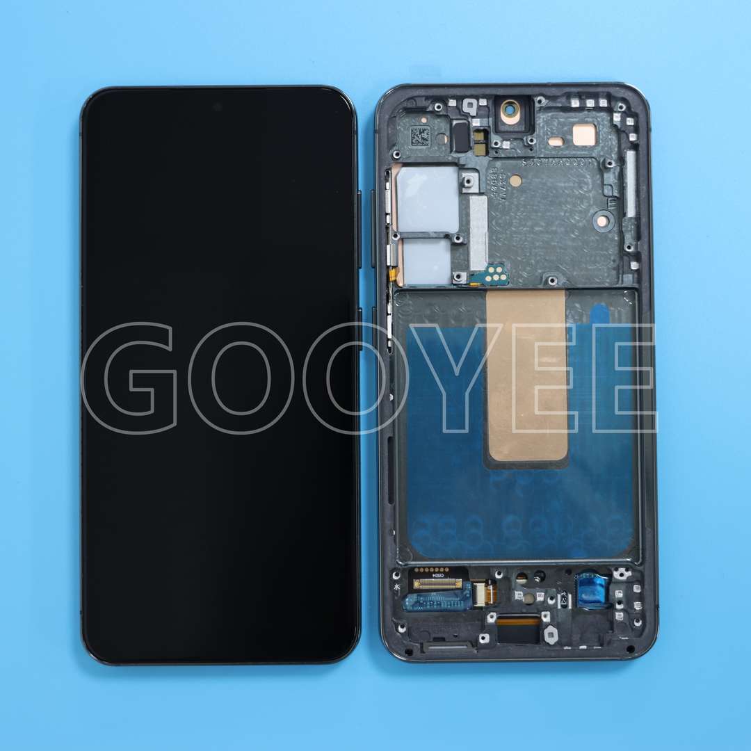 LCD DISPLAY FOR SAMSUNG S23 GALAXY S911 GREEN WITH FRAME OLED