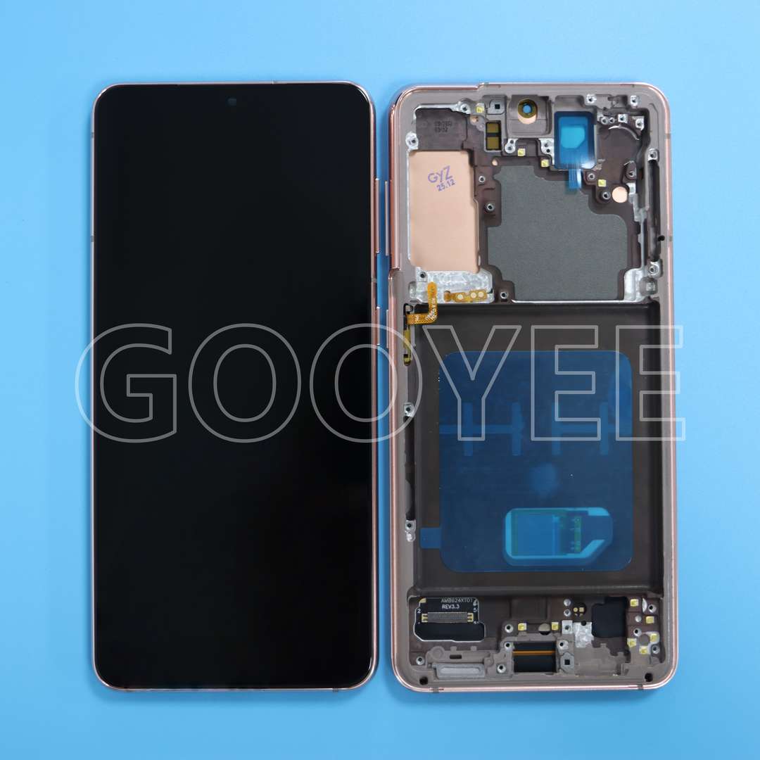 LCD DISPLAY FOR SAMSUNG S21 GALAXY G991 VIOLET WITH FRAME OLED