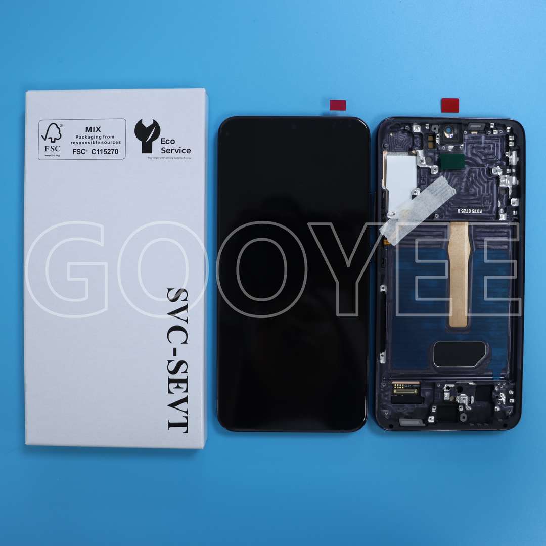 LCD DISPLAY FOR SAMSUNG S22 PLUS GALAXY S906 BLACK WITH FRAME OLED