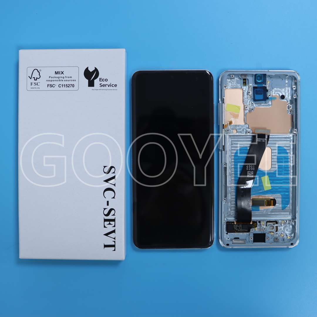 LCD DISPLAY FOR SAMSUNG S20 5G GALAXY G981 BLUE WITH FRAME OLED
