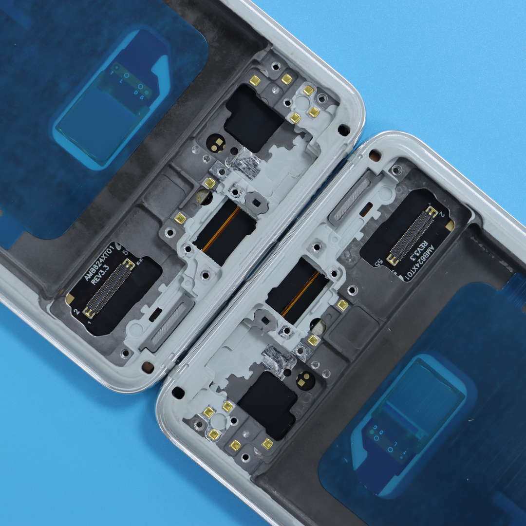 LCD DISPLAY FOR SAMSUNG S21 GALAXY G991 SILVER WITH FRAME OLED