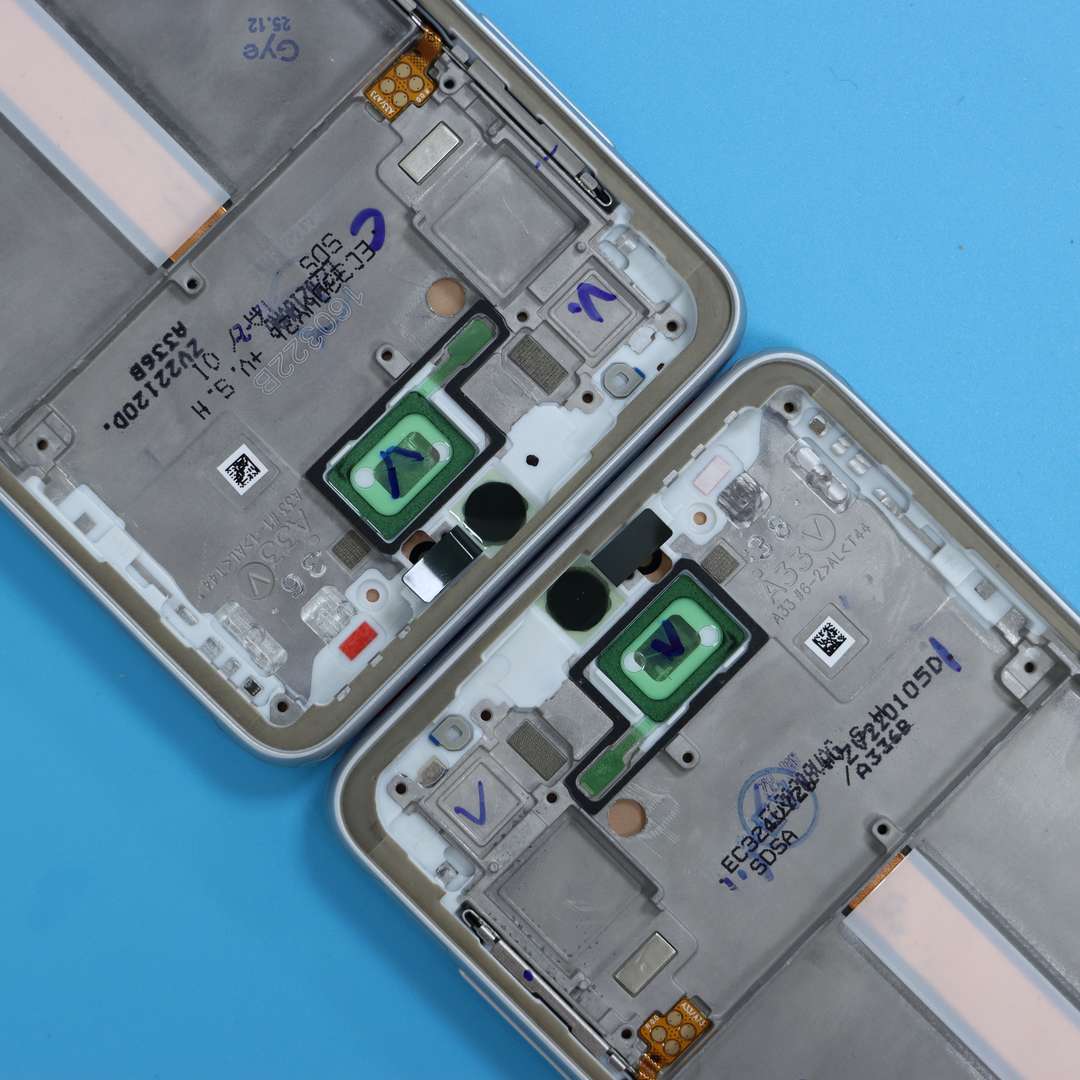 LCD DISPLAY FOR SAMSUNG A33 5G GALAXY A336 SILVER WITH FRAME OLED